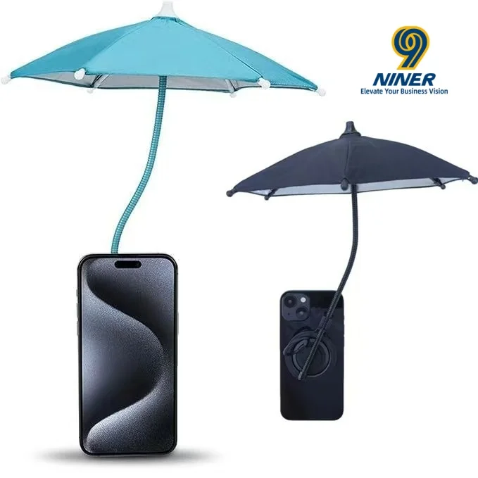 Magnetic Retractable Phone Umbrella Stand Umbrella Mini Sunscreen Cute Wholesale Custom logo preview 6