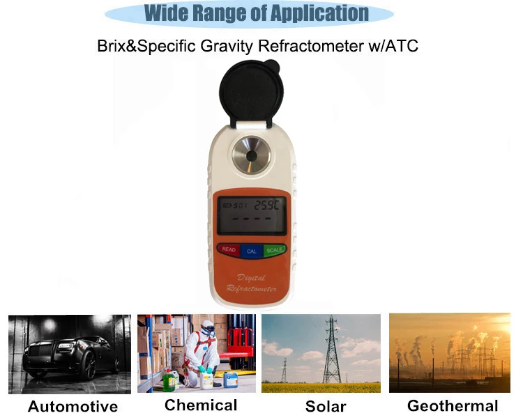 Antifreeze Digital Refractometer For Ethylene Glycol And Propylene