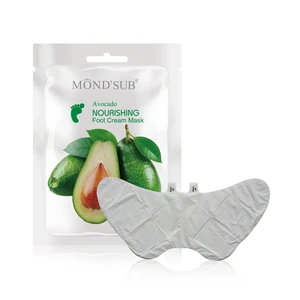 Private Label Foot Skin Care Beauty Nourishing Whitening Avocado Foot Cream Mask Hydration Moisturizing Foot Mask Sock Peel