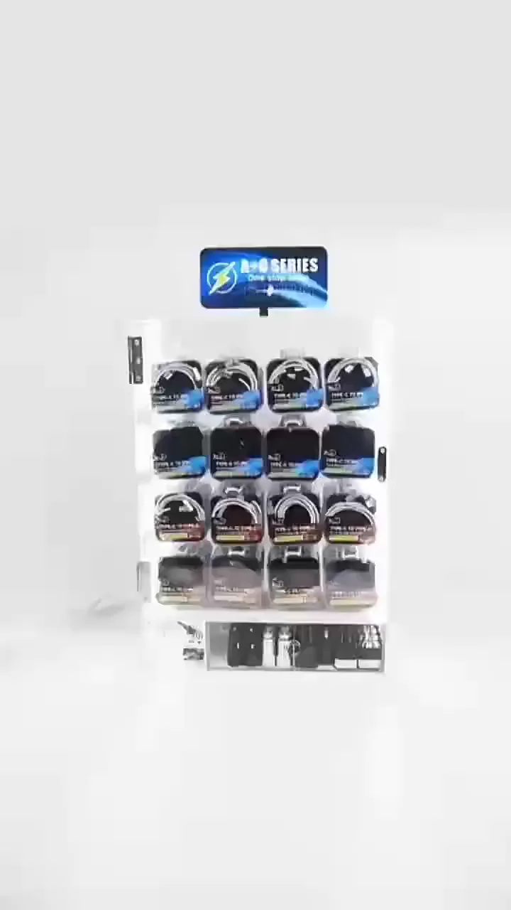 Supermarket Led Mobile Phone Charger Display Custom Display Stand For