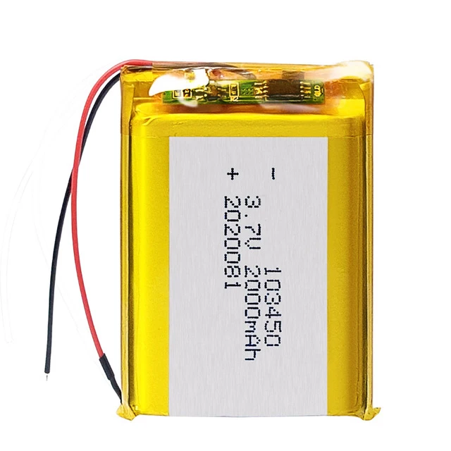 1000mAh 5000mAh 502030 103040 103450 Rechargeable Lithium Ion Lipo 3.7v 1800mah Battery 2000mah Li Polymer Batteries