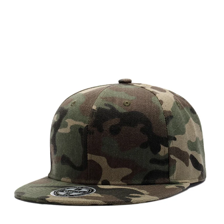 blank camo snapback