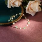 New Natural emerald bracelet Fashion Green Jade Gemstone Jewelry Thanksgiving Handmade Gift Bracelet For Women