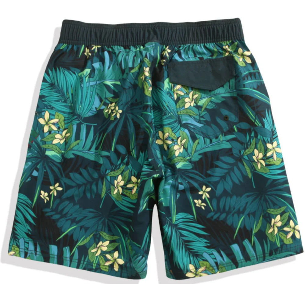 Hot Sale Performance 4 Way Stretch Board Shorts Full Sublimation Printed Beach Shorts Swimming