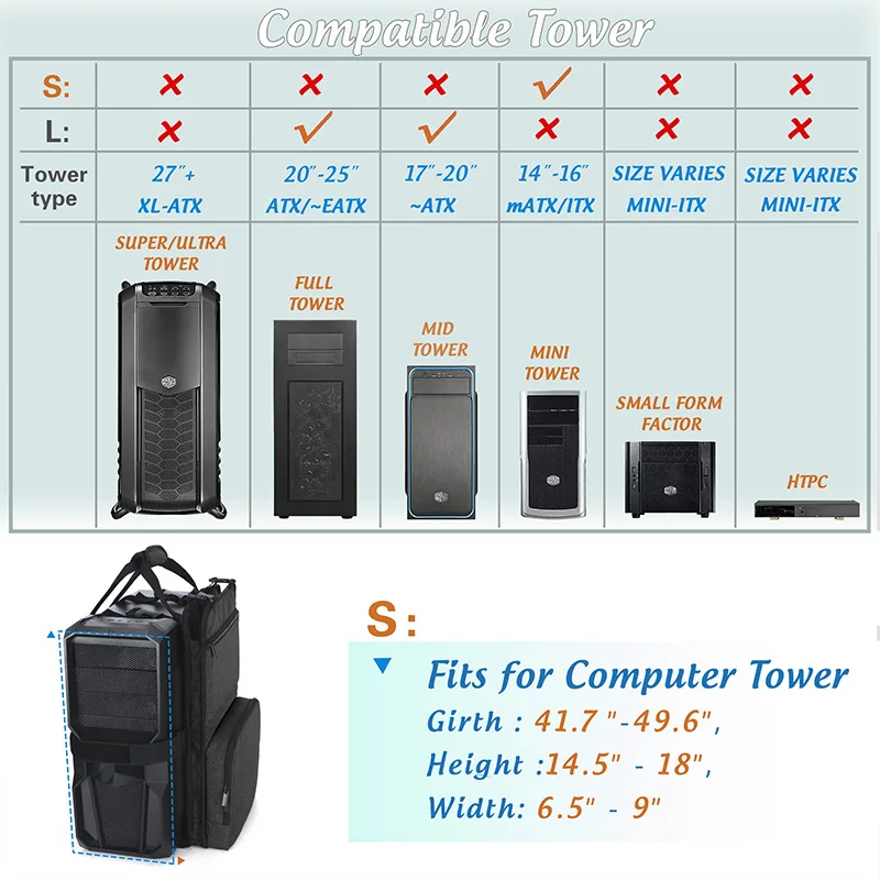 Petyoung Sac De Rangement De Bureau De 61 Cm, étui De Transport