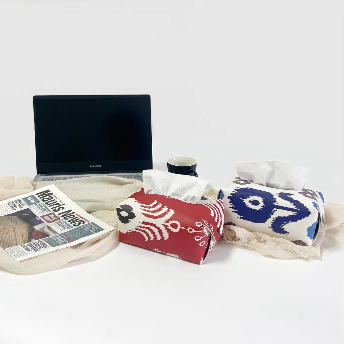 Bohemian Creative Leather Tissue Box Square PP Waterproof Napkin/Bar Toilet Paper Holder for Living Room Car Tissue Boxes