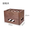 Router storage box made of walnut wood