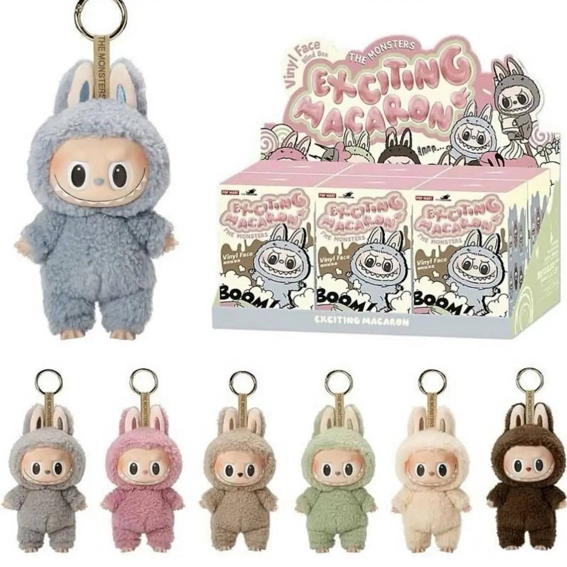 Wholesale Fashion Blind Box Labubu Doll V2 Custom Keychain
