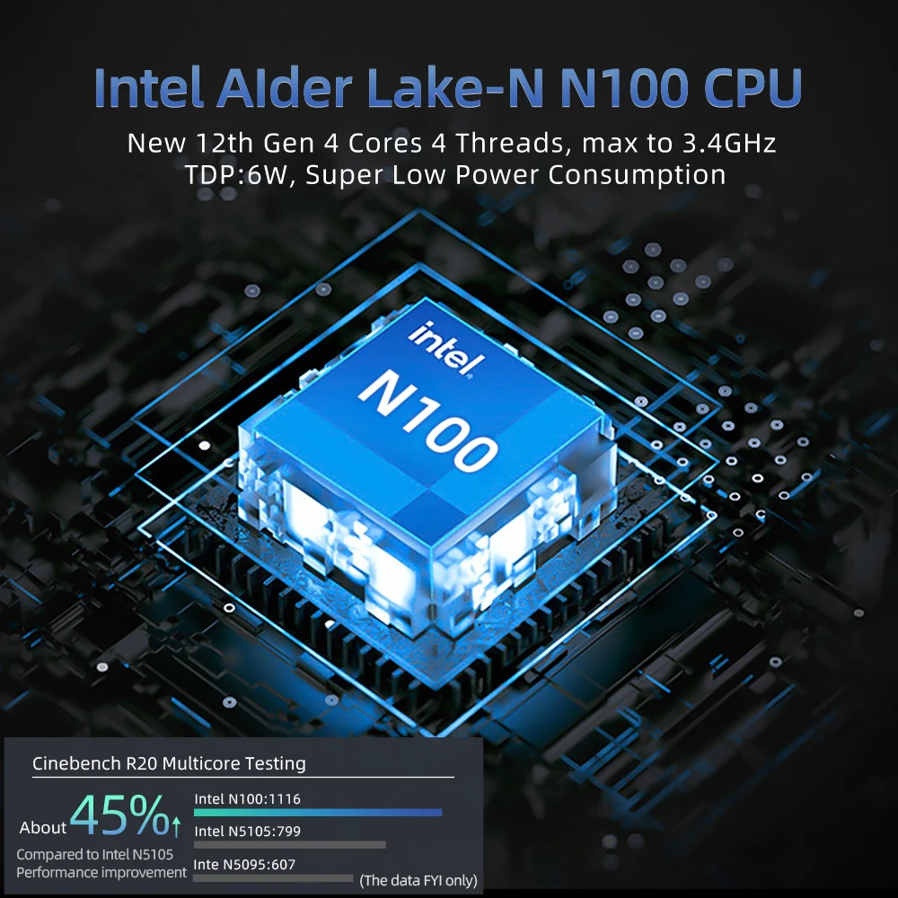 ミニpc n100 最大3.4GHz 12GB DDR5 256GB M.2 4K UHD MINI PC Intel 12th N100 12GB DDR4 RAM 256GB SSD