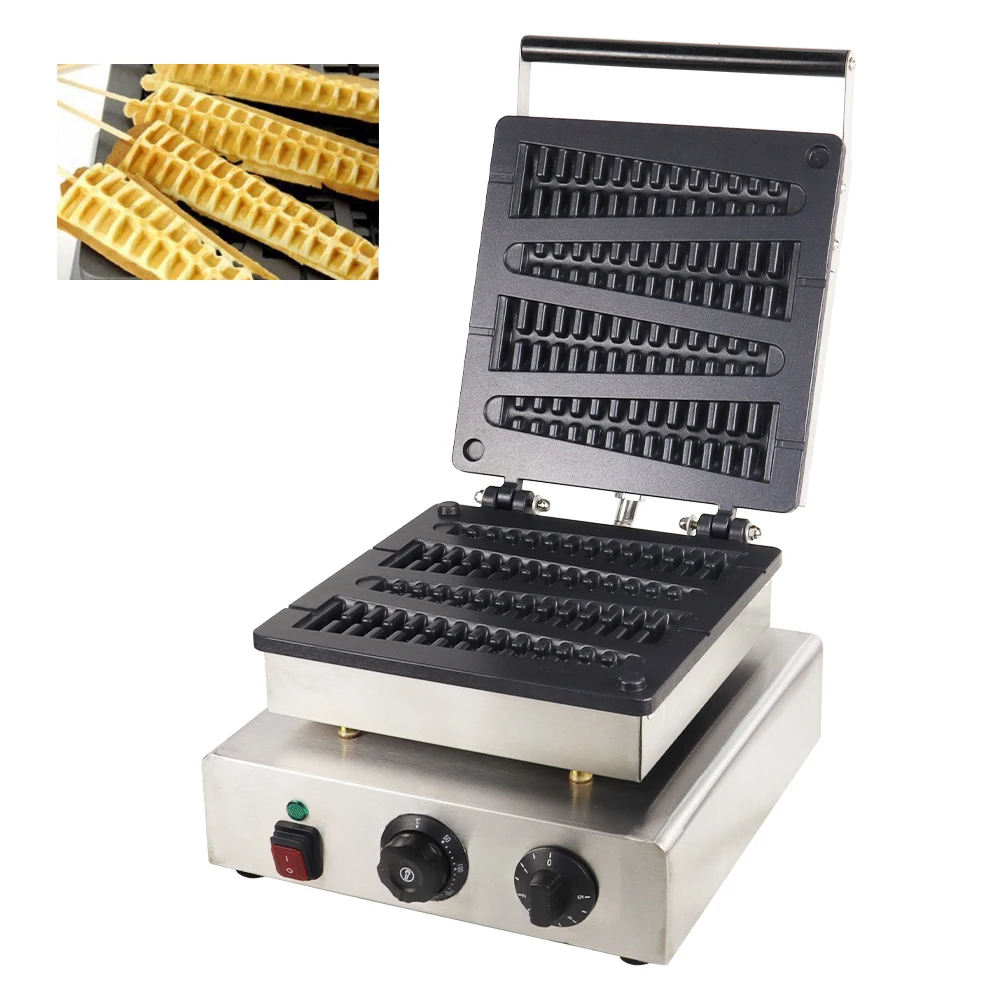 Pine pancake  machine Commercial Professional waffle machine with iron cast cover for sale factory