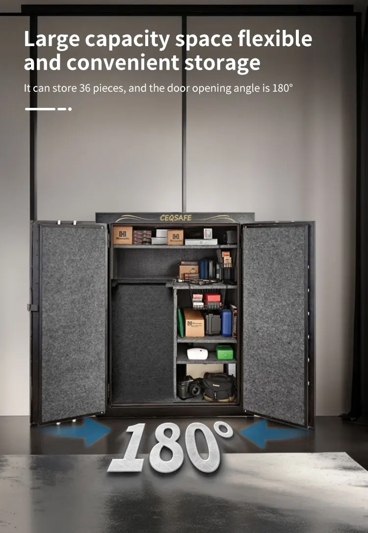 CEQSAFE Steel Strong Safe Cabinet With High Security Digital Safe Gun Deposit Box details