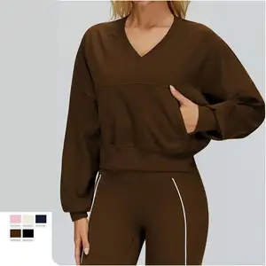 Sweatshirt All Over Multi-Color Hooded Gym Wear Tight Environmentally Keep Warm Athleisure Sports Women'S Casual Coats