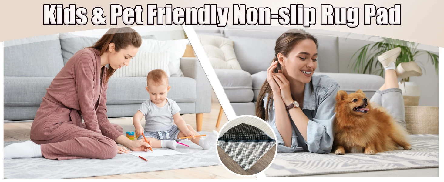 Non-Slip PVC Rug Pad Gripper for Area Rugs - Image 7
