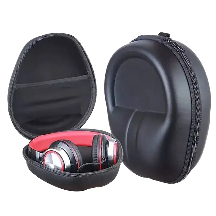 product factory price protective headphone case for wireless headphone accessories hard eva shell headphone carrying pouch-0