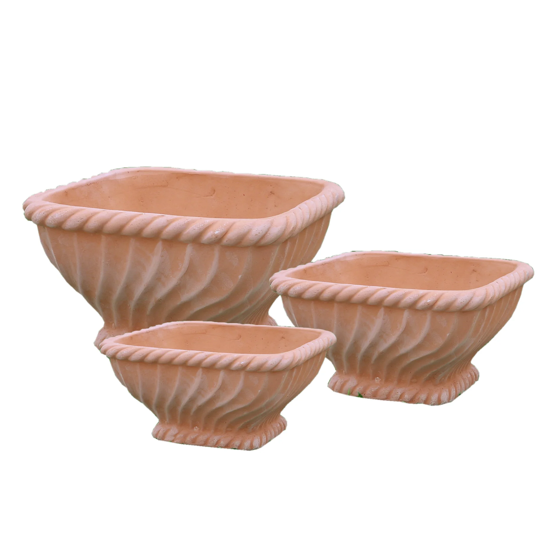 Ceramic Terracotta Pot Medium Size Handmade European Design Vase for Home Garden Nursery Shopping Mall Decor Floor Usage Room