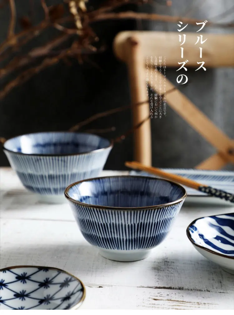 Wholesale Japanese Bowl Set Blue And White Porcelain Bowl Plate Chopsticks Ceramic Rice Bowl Dinnerware Set Buy Wholesale Japanese Bowl Set Blue And White Porcelain Bowl Plate Chopsticks Ceramic Rice Bowl