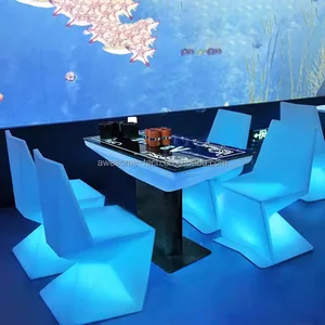 New 16 Color Change Led Light bar Table Party Furniture Rechargeable Led bar Furniture for Night Club