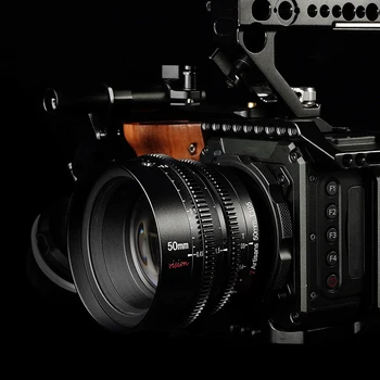 7Artisans 50mm T1.05 Vision Cine Lens Large Aperture Manual Lens for E/R/L/FX/M43-Mount Compatible with Sony-Mount Camera product image