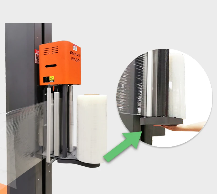 Wasp Shell Wrapper Smart Wasp Automatic Pallet Stretch Wrapping Machine Pallet Wrapper ...