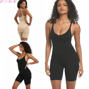 Top-Selling Seamless Nylon Bodysuit Yoga Shapewear Postpartum Tight-Fitting Butt-Lifting Tummy-Control Deep Backless for Women