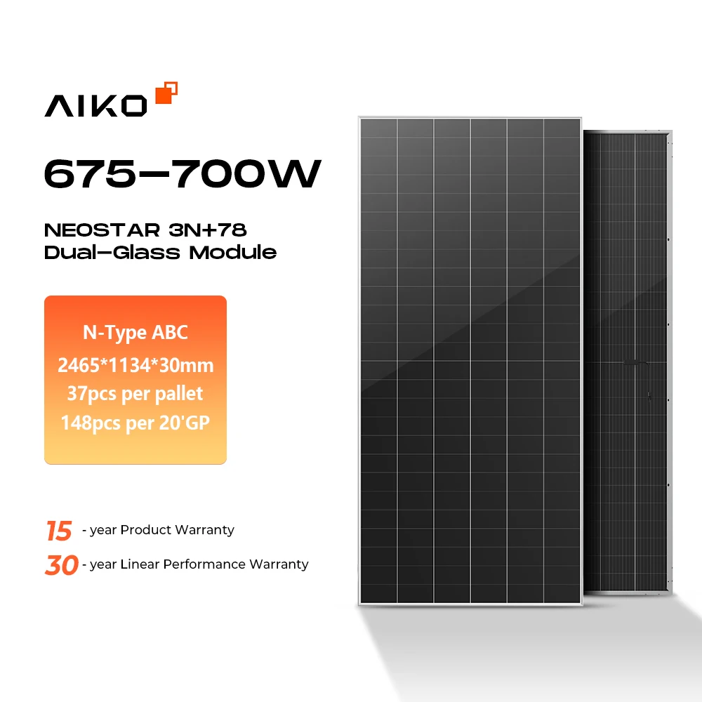 Aiko Solar Panel N Type 700W - High-Efficiency Monocrystalline