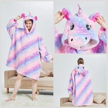 Unicorn discount blanket hoodie