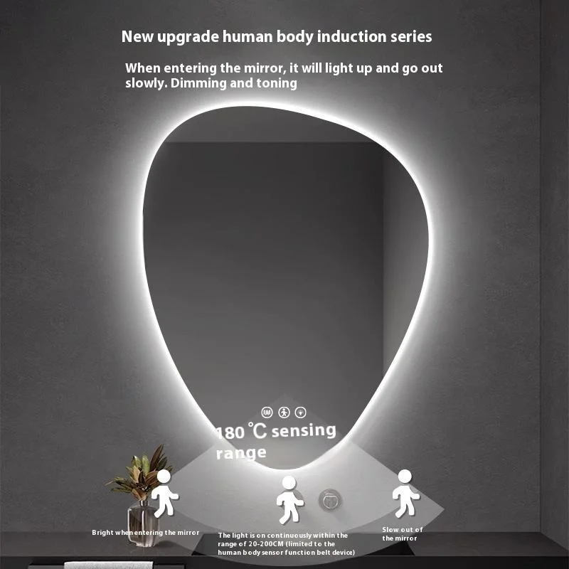 product modern design led illuminated ip44 anti fog touch switch smart bathroom wall mirror-4