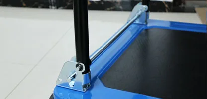 High load blue heavy duty folding steel platform trolley 200kg supplier