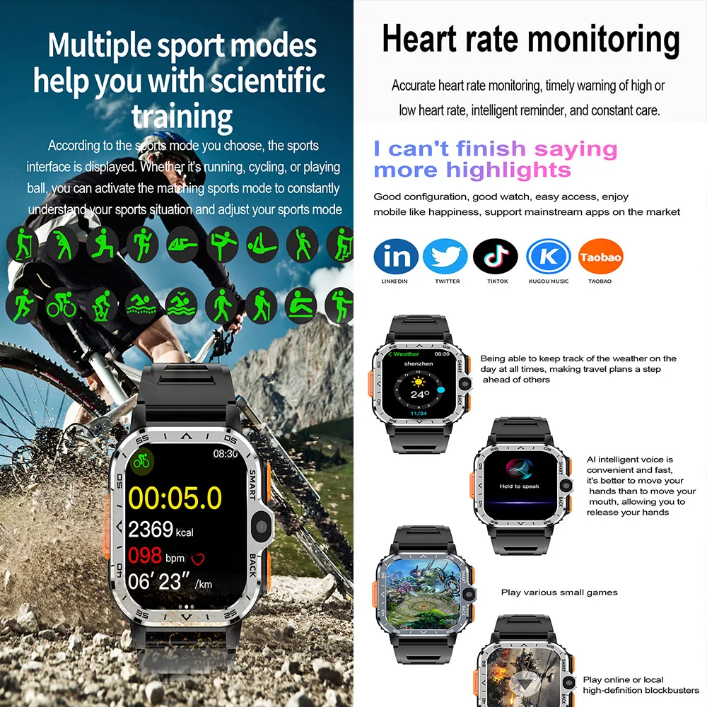 Nuevo Reloj Inteligente Android con Tarjeta SIM 4G 2024, GPS, WIFI, S8  Ultra S9, Cámara de Vídeo Dual, Reloj Inteligente PGD de Moda para Hombre y 