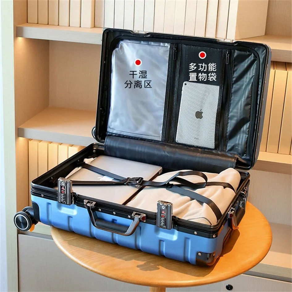 Wholesale Custom New Design Spinner Expandable Carry on Luggage Sets Aluminum Frame Suitcase Trolley Travel Luggage