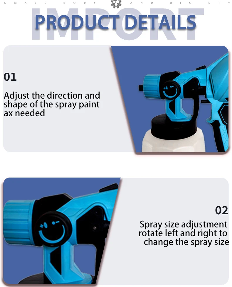 TIAIS T623 China Power Tools Budget-friendly Cordless Spray Gun Practical Paint Spray Gun