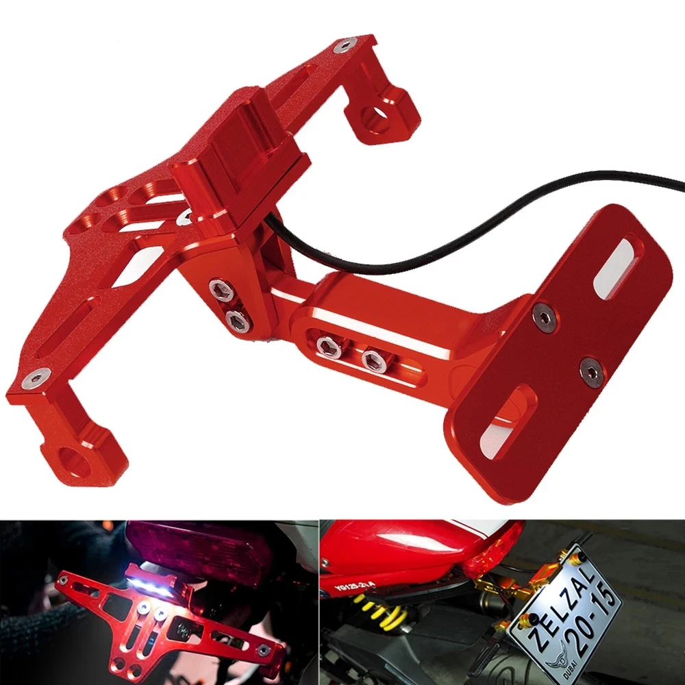 Мотоцикл Кронштейн номерного знака держатель рамка номерного знака со светодиодной кронштейн для Yamaha MT10 2016-2018 MT-10 2017 MT 10 FZ-10