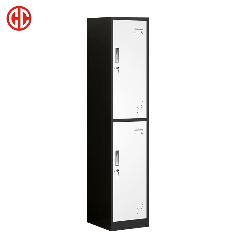 Single 2 Door Locker Wardrobe Closet Cupboard Wardrobes Metal Armoire