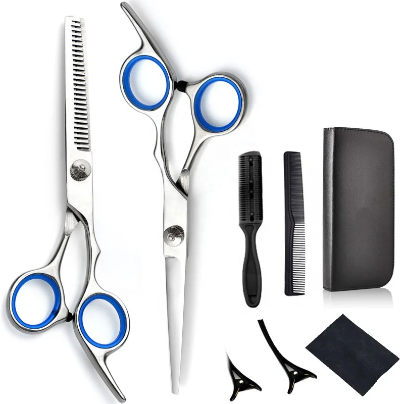 Профессиональные ножницы для стрижки волос с логотипом на заказ 8 шт. набор ножниц