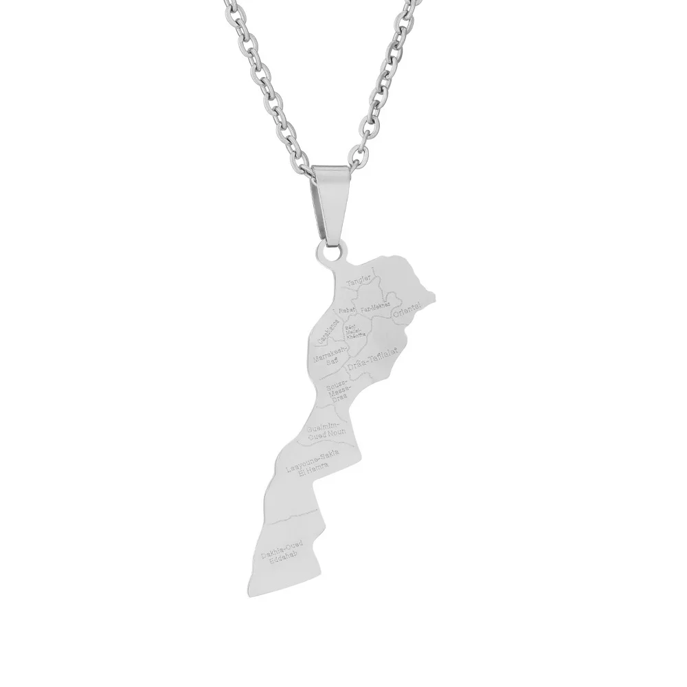 Africa Map Necklace