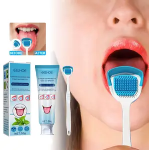 Hot Sell Tung Brush Gel - Tongue Cleansing Gel With Tongue Cleansing Brush Kit