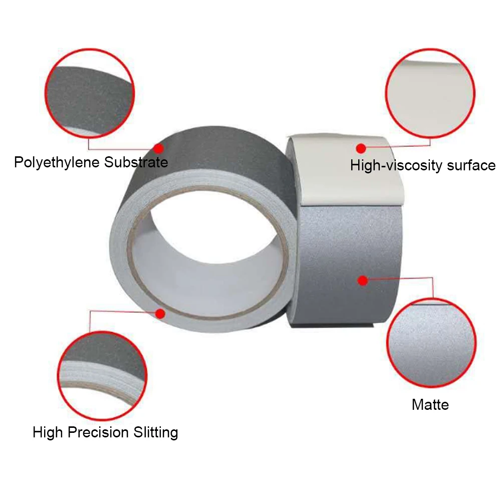 2 Inch Matte Cloth Gaffer Duct Adhesive Tape Black Easy To Tear Custom