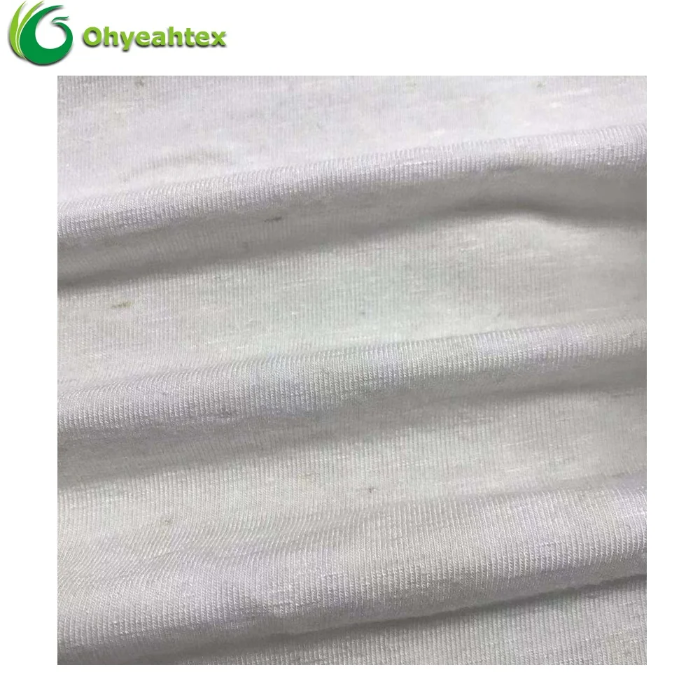 Экологически чистая бамбуковая вискозная льняная 8515 вискозная льняная ткань для женского платья