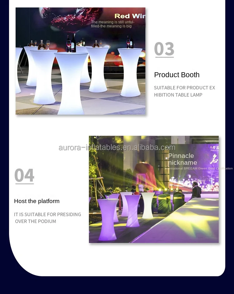 Led Bar Furniture Light Up Cocktail Table And Chairs Waterproof Led Bar