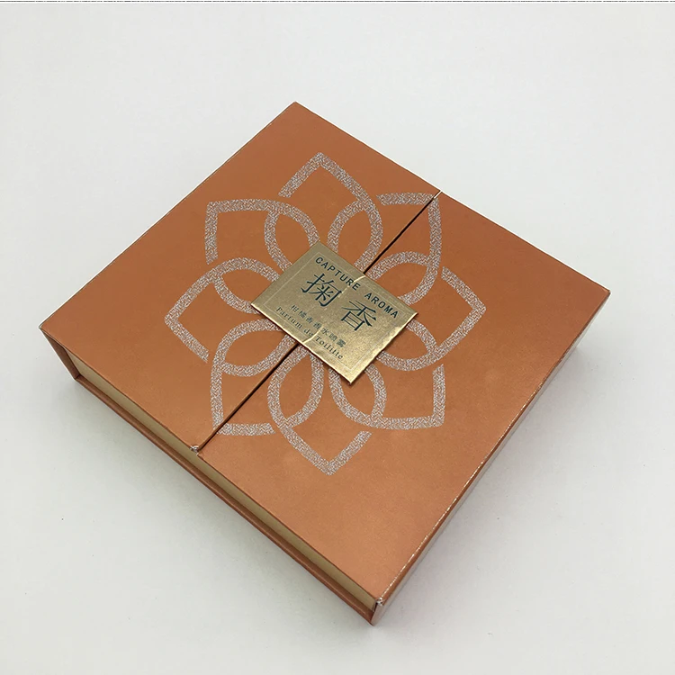 Custom Luxury Cosmetic Packaging Box with CMYK 4 Color Offset Printing and Recycled Materials for Perfume Bottle Box