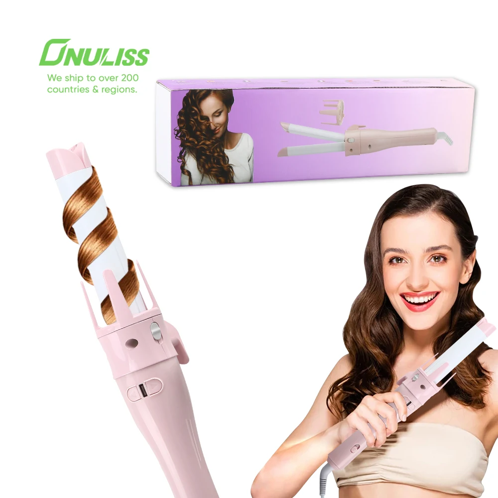 Multifunction Rotating Straightening Curling Wand Wave Styler Ceramic Curling Iron Automatic Hair Curler