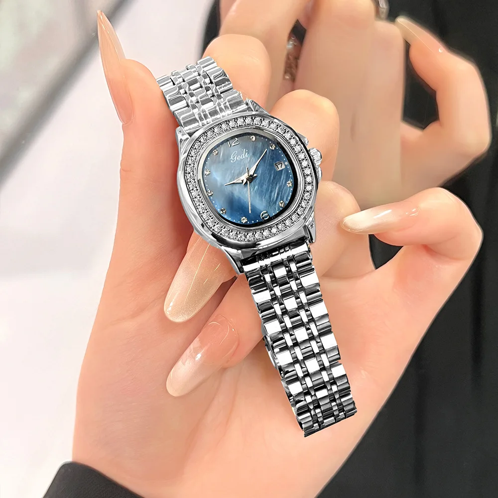 Oval Diamond Quartz Women's Watch OM-408363