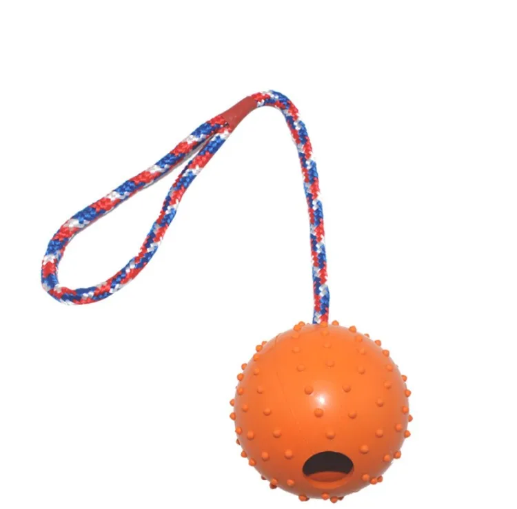 Dog Chewing Spike Ball Interactive Pet Toys With Rope Pet Training Ball