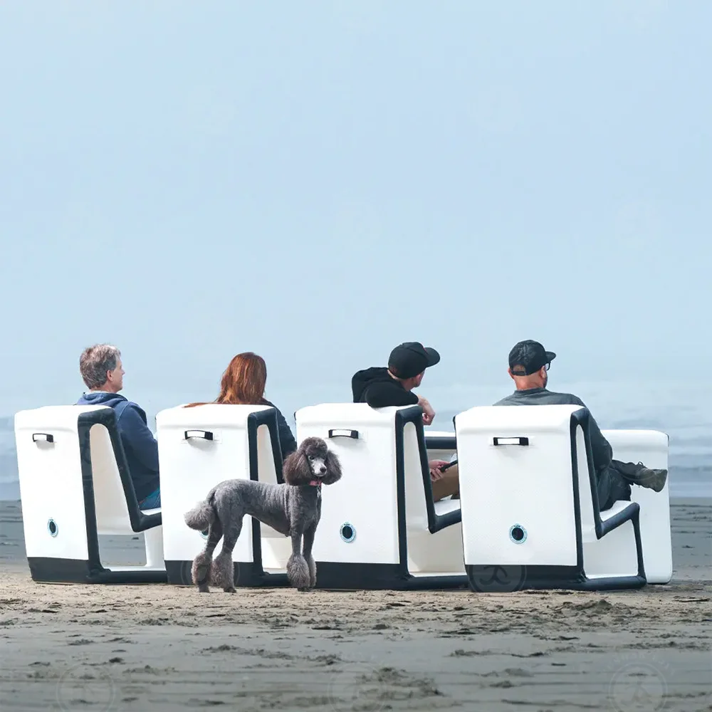 Commercial DWF High Quality Inflatable Picnic Table Portable Inflatable Tables and Chairs for Camping/Hiking/Traveling