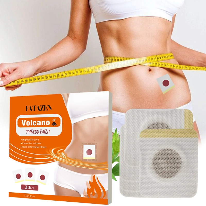 Parches Adelgazantes Rápidos para Quemar Grasa, Parches Moldeadores  Corporales, Parche Abdominal para Ombligo, Parche Adelgazante Volcánico  FITNESS