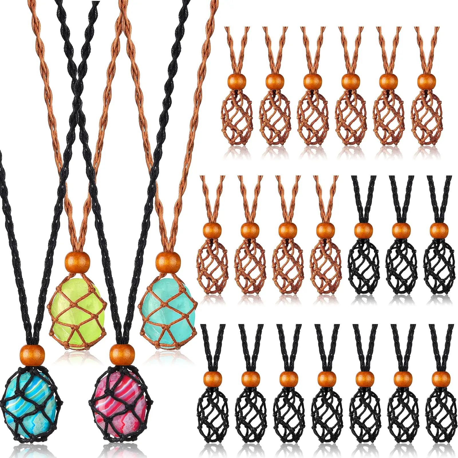 Crystal Necklace Holder Empty Adjustable Crystal Necklace Holder