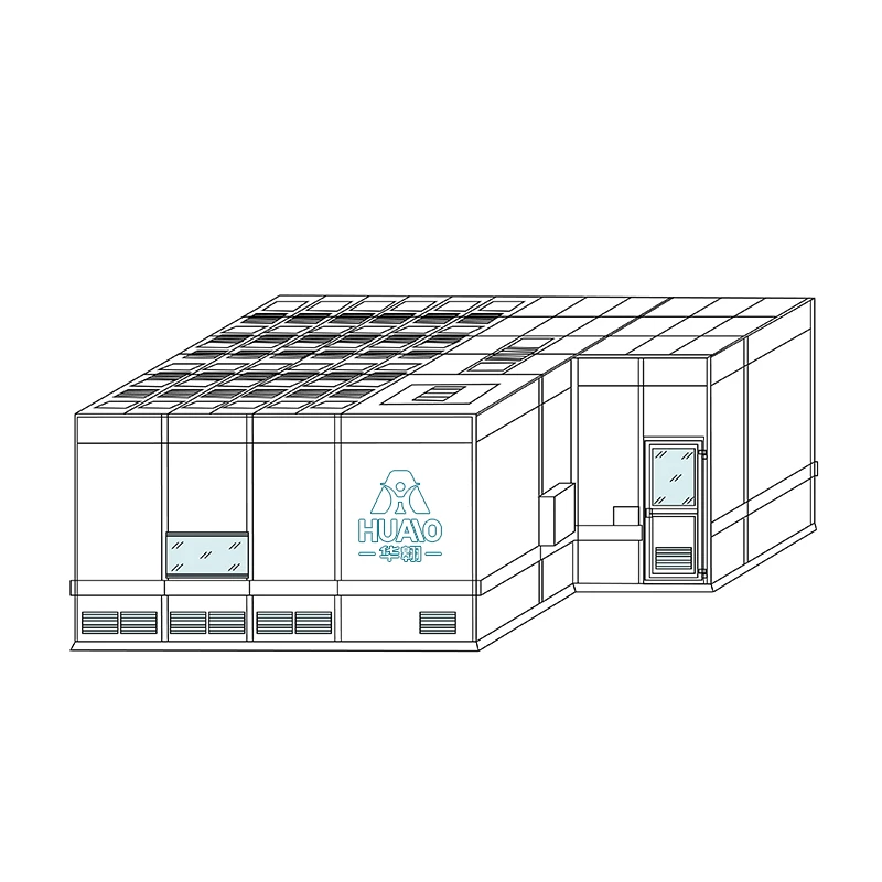 HUAAO OEM Design Modern Modular Cleanroom with Class 1000 Purification Waterproof Fireproof Features for Dust-Free Applications