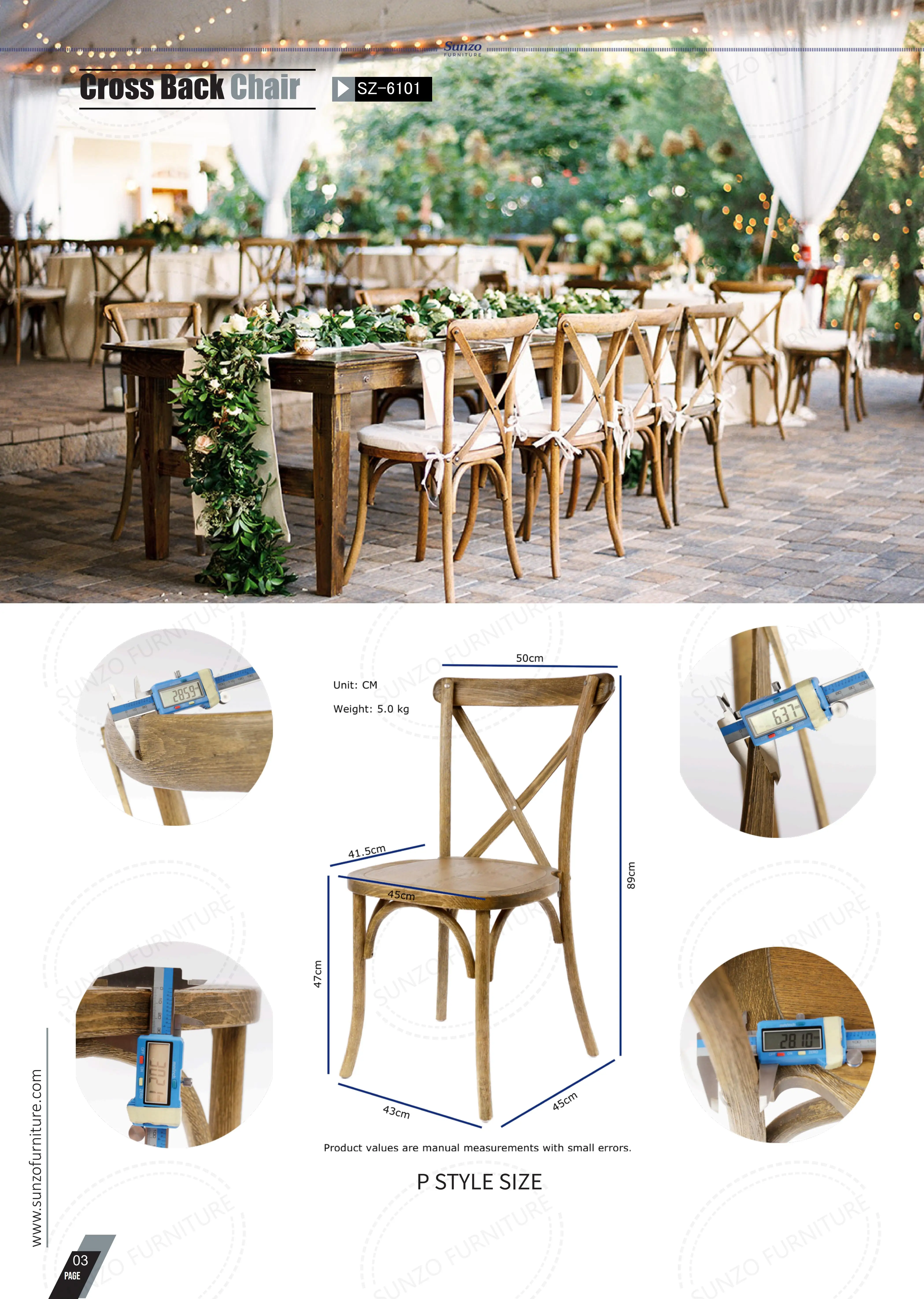 Wholesale Wood Stackable Cross X Back Antique Dinning Room Chair wooden Used Banquet Antique Crossback Dining Chairs For Sale