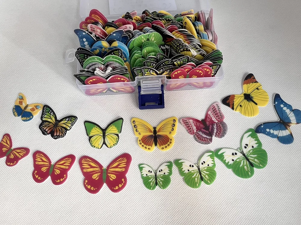 Factory Price Edible Wafer Paper Butterflies Cake Decoration - Buy ...