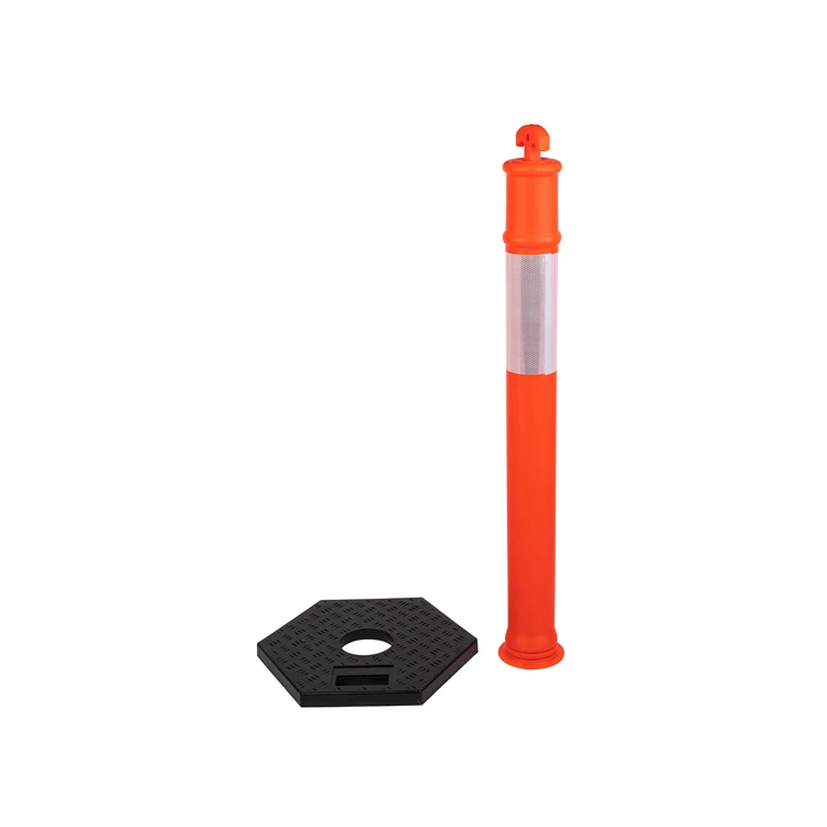 product high reflective 750mm flexible safety post delineator road safety traffic bollard-4